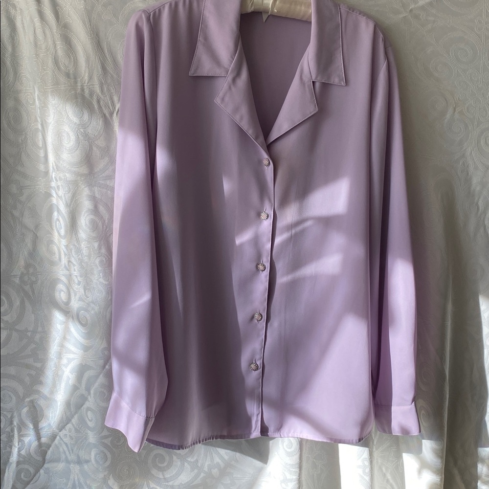Sag Harbor Light Purple Blouse